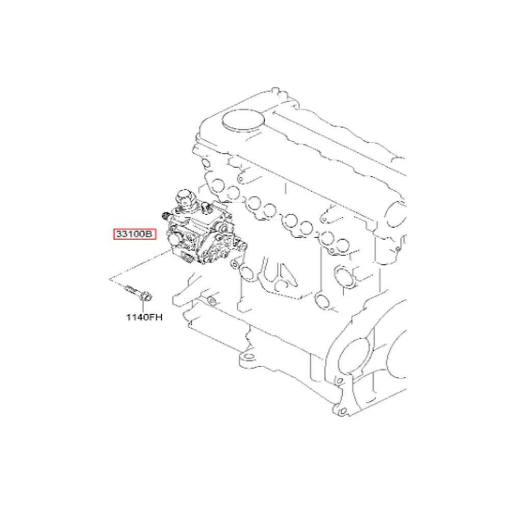 331004A000 High Pressure Fuel Pump (33100-4A000) BOSCH 0445010354 (Mobis)