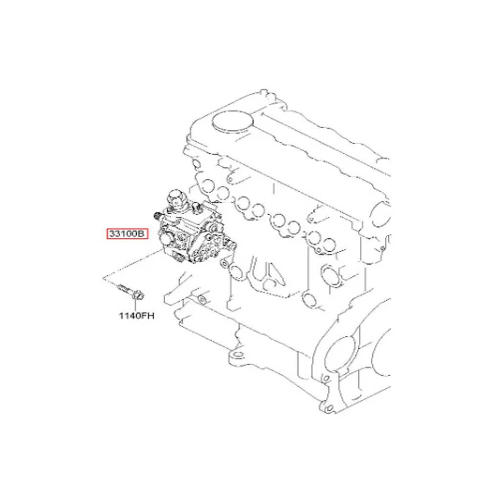 331002A410 High Pressure Fuel Pump (33100-2A410) 0445010289 Fits NEW PRIDE (RIO) 06 (Mobis)